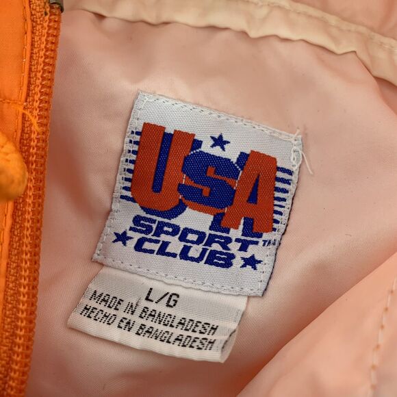 Vintage Univ Tennessee Volunteers Football Windbreaker Jacket Adult L Orange - Picture 3 of 7